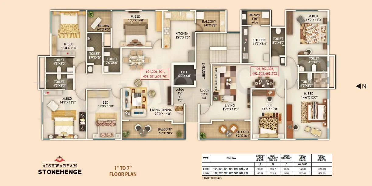 Aishwaryam Stonehenge Floor Plan